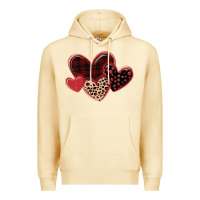 Pina Colada leopard hearts Premium Hoodie - MaliasSmallBusiness
