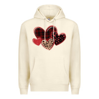 Sandshell leopard hearts Premium Hoodie - MaliasSmallBusiness