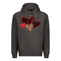 Smoke leopard hearts Premium Hoodie - MaliasSmallBusiness