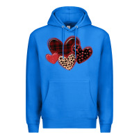 True Royal leopard hearts Premium Hoodie - MaliasSmallBusiness
