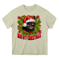 Mossy meowy christmas Heavy Core Tee - CowhideDigitalArt