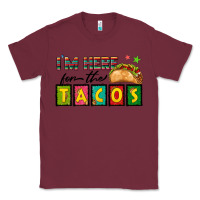 Burgundy I'm Here For The Tacos Classic Tee - texasbilliewilder