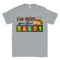 Heather Grey I'm Here For The Tacos Classic Tee - texasbilliewilder