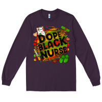 Plum dope black nurse Long Sleeve Tee - Zillion Design Studio