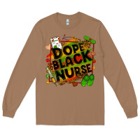 Toasted Coconut dope black nurse Long Sleeve Tee - Zillion Design Studio