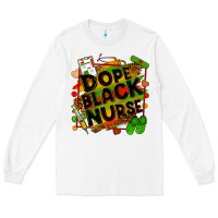 White dope black nurse Long Sleeve Tee - Zillion Design Studio