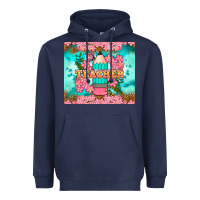 Navy teacher floral pencil tumbler Heavyweight Hoodie - BundleAndBundleShop