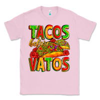 Bubblegum Pink tacos before vatos Classic Tee - Zillion Design Studio