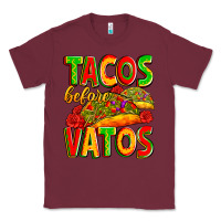 Burgundy tacos before vatos Classic Tee - Zillion Design Studio