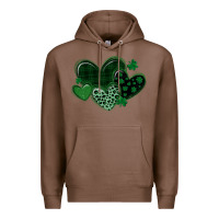 Chestnut leopard hearts st patricks day Premium Hoodie - MaliasSmallBusiness