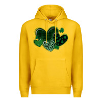 Lemon leopard hearts st patricks day Premium Hoodie - MaliasSmallBusiness