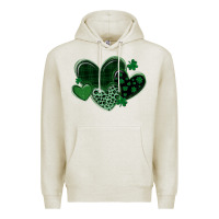 Leopard Hearts St Patricks Day Premium Hoodie | Teevron