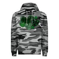 Slate Camo leopard hearts st patricks day Premium Hoodie - MaliasSmallBusiness