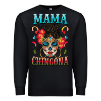 Black mama chingona Premium Sweatshirt - BundleAndBundleShop