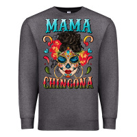 Charcoal Heather mama chingona Premium Sweatshirt - BundleAndBundleShop