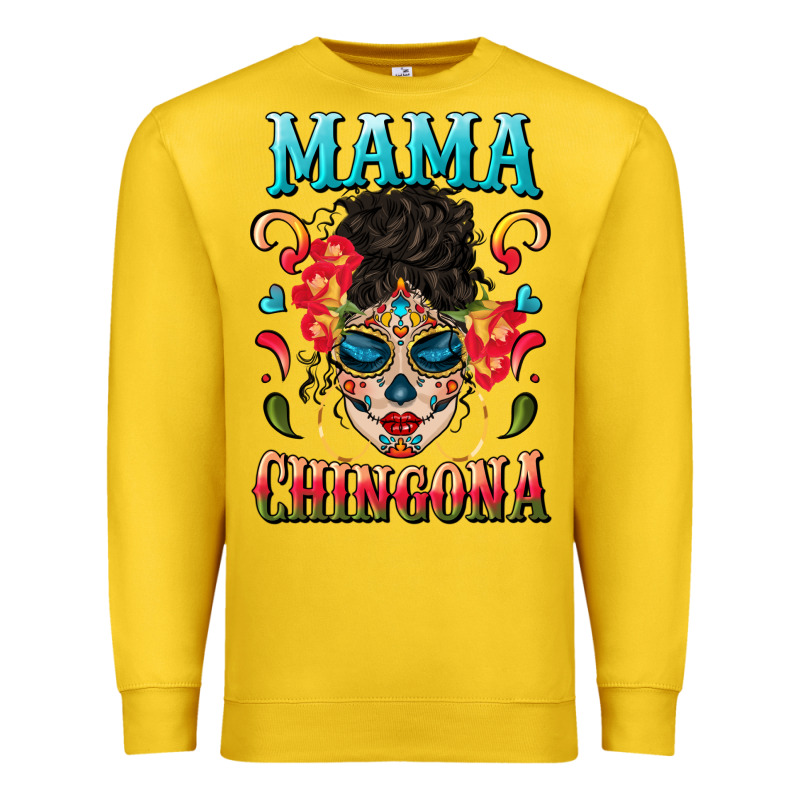 Mama Chingona Premium Sweatshirt by BundleAndBundleShop | Teevron
