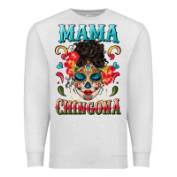 Oatmeal Heather mama chingona Premium Sweatshirt - BundleAndBundleShop