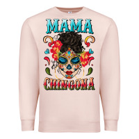Pale Pink mama chingona Premium Sweatshirt - BundleAndBundleShop