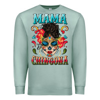 Seafoam mama chingona Premium Sweatshirt - BundleAndBundleShop