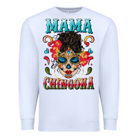 White mama chingona Premium Sweatshirt - BundleAndBundleShop