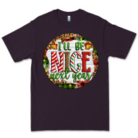 Plum Christmas i'll be nice next year Premium Tee - Artiststas