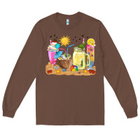 Chestnut summer drinks coffee cups Long Sleeve Tee - texasbilliewilder