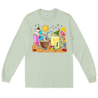 Matcha summer drinks coffee cups Long Sleeve Tee - texasbilliewilder