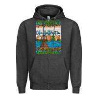 Charcoal Heather life is better at the cabin air freshener Zipper Hoodie - HRA Design Shop