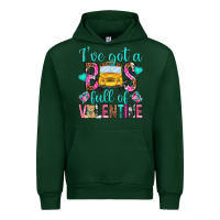 Forest Green ive got a bus full of valentine Urban Hoodie - NancyCooperArtShop