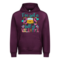 Mauve Wine ive got a bus full of valentine Urban Hoodie - NancyCooperArtShop