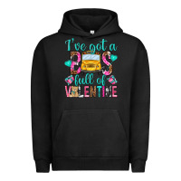 Pigment Black ive got a bus full of valentine Urban Hoodie - NancyCooperArtShop