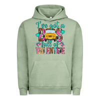 Pigment Oil Green ive got a bus full of valentine Urban Hoodie - NancyCooperArtShop