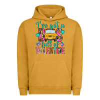 Pigment Peanut Butter ive got a bus full of valentine Urban Hoodie - NancyCooperArtShop