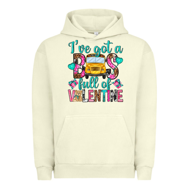 Ive Got A Bus Full Of Valentine Urban Hoodie by NancyCooperArtShop | Teevron
