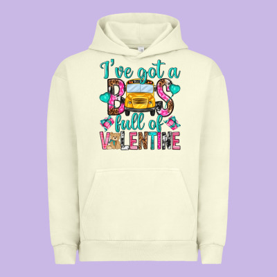 Ive Got A Bus Full Of Valentine Urban Hoodie Designed By Nancycooperartshop