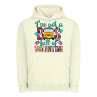 Pigment Pistachio ive got a bus full of valentine Urban Hoodie - NancyCooperArtShop