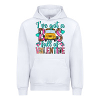 White ive got a bus full of valentine Urban Hoodie - NancyCooperArtShop