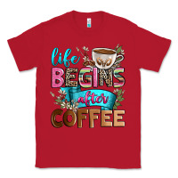Red life begins after coffee Classic Tee - Zillion Design Studio
