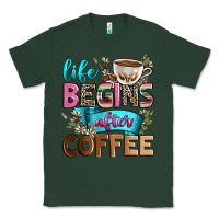 Sports Green life begins after coffee Classic Tee - Zillion Design Studio