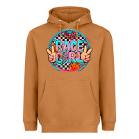 Meerkat race girl with leopard and peace hand Heavyweight Hoodie - AdoDesignShop