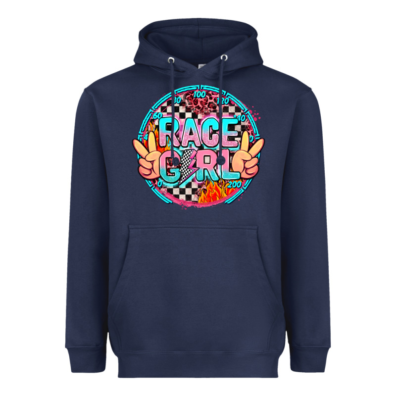 Race Girl With Leopard And Peace Hand Heavyweight Hoodie by AdoDesignShop | Teevron
