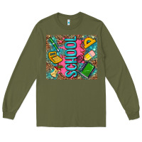 Army Green teacher  School Long Sleeve Tee - AdoDesignShop