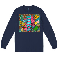 Navy teacher  School Long Sleeve Tee - AdoDesignShop