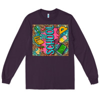 Plum teacher  School Long Sleeve Tee - AdoDesignShop