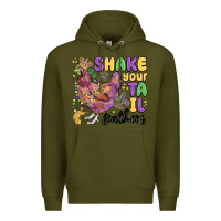 Army Green shake your tail feathers Premium Hoodie - MaliasSmallBusiness