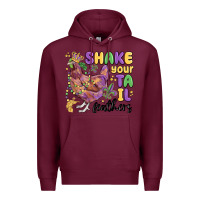 Burgundy shake your tail feathers Premium Hoodie - MaliasSmallBusiness