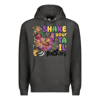 Charcoal Heather shake your tail feathers Premium Hoodie - MaliasSmallBusiness
