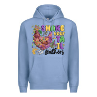 Colony Blue shake your tail feathers Premium Hoodie - MaliasSmallBusiness