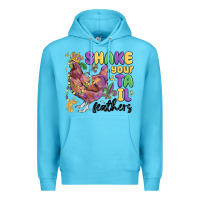 Ocean Blue shake your tail feathers Premium Hoodie - MaliasSmallBusiness