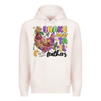 Pale Pink shake your tail feathers Premium Hoodie - MaliasSmallBusiness